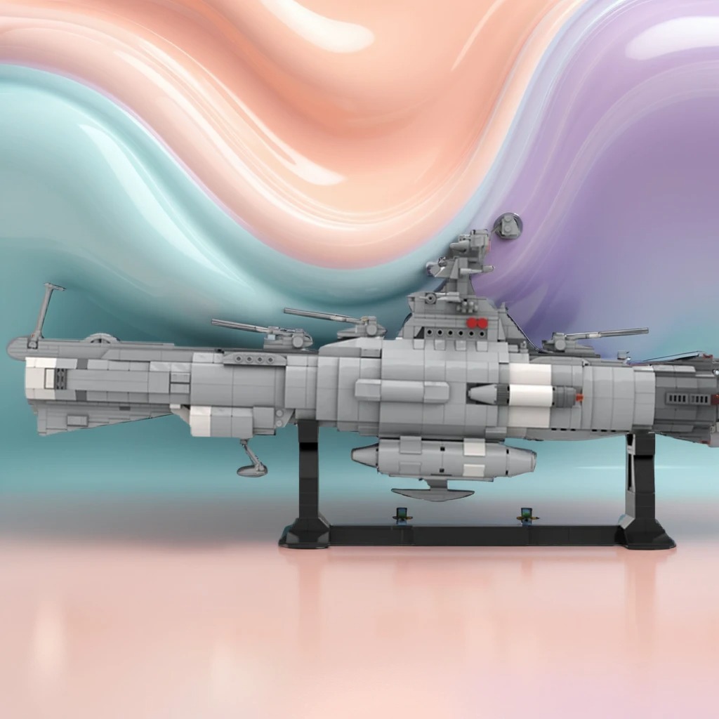 Model Kit Yamato Space - 1347pcs MOC Kapal Perang Luar Angkasa