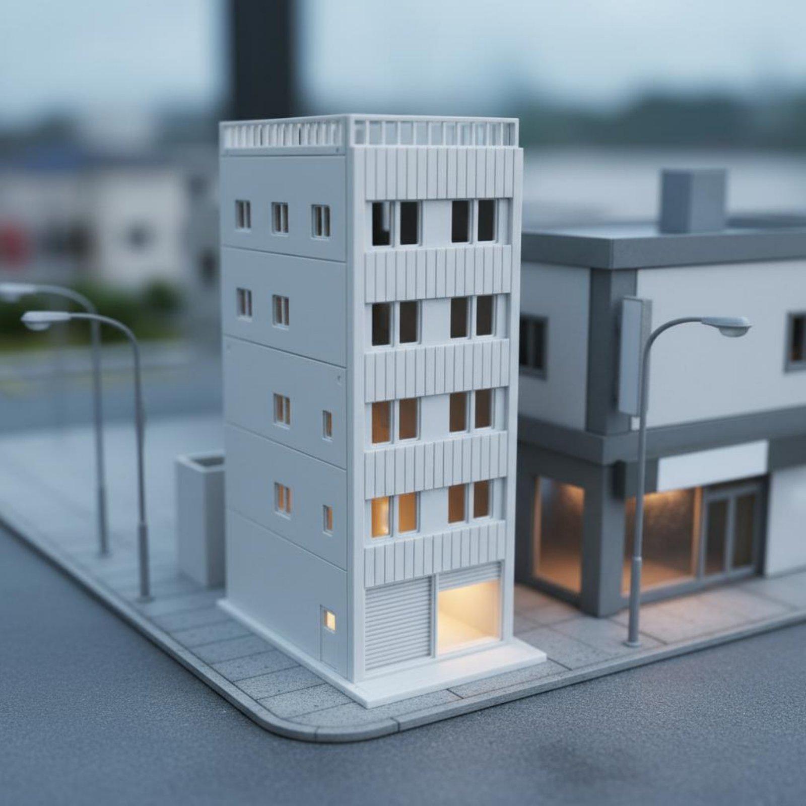 Model Kit Diorama - Kit Bangunan Miniatur Rumah Jepang untuk