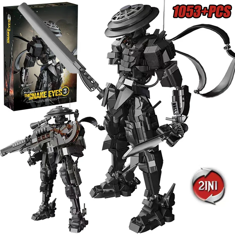 Model Kit Ninja - Kreatif 1053pcs Mech Ninja Warrior Model