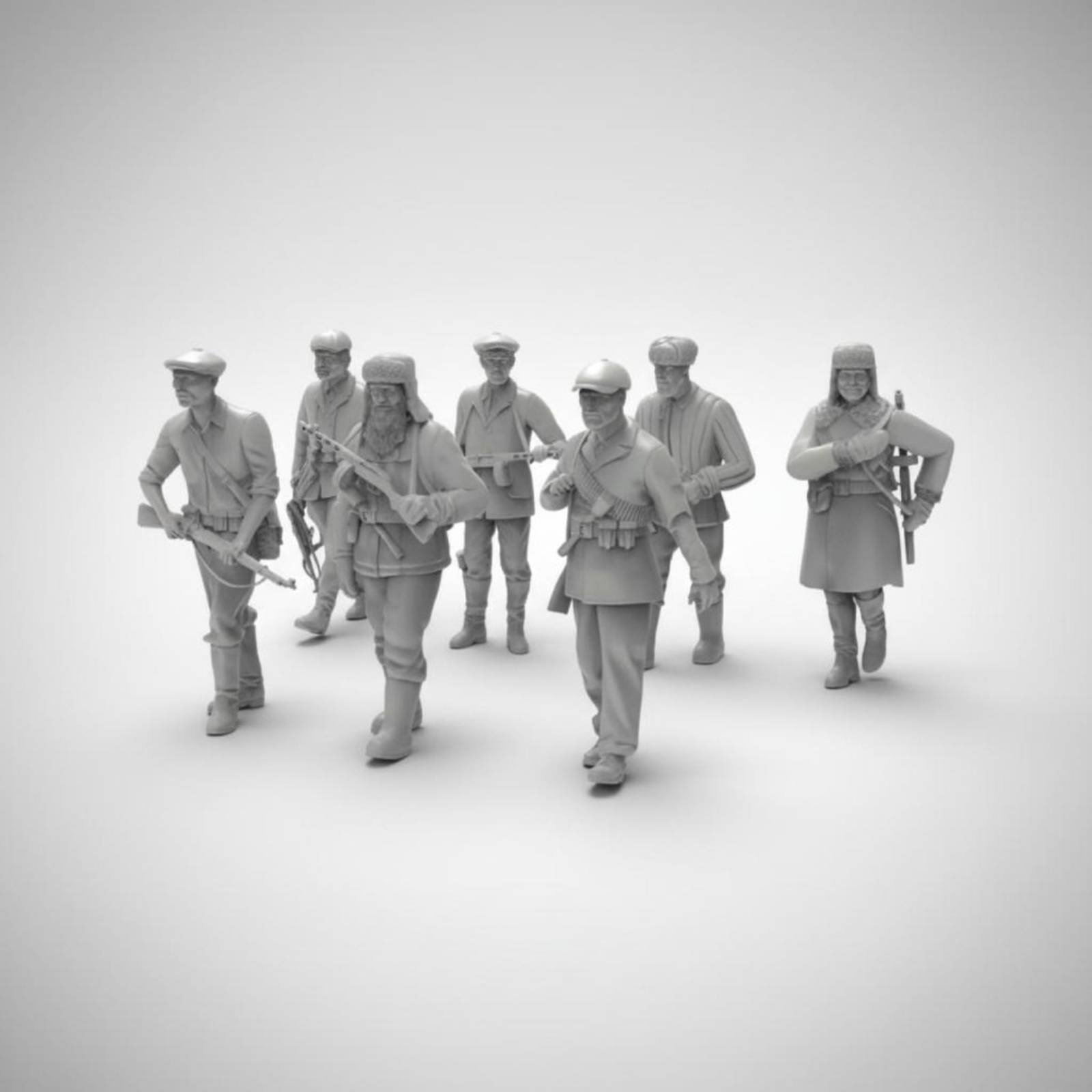 7 Buah Figur Tentara Perang Du - Model Kit Figure ulasan dan harga