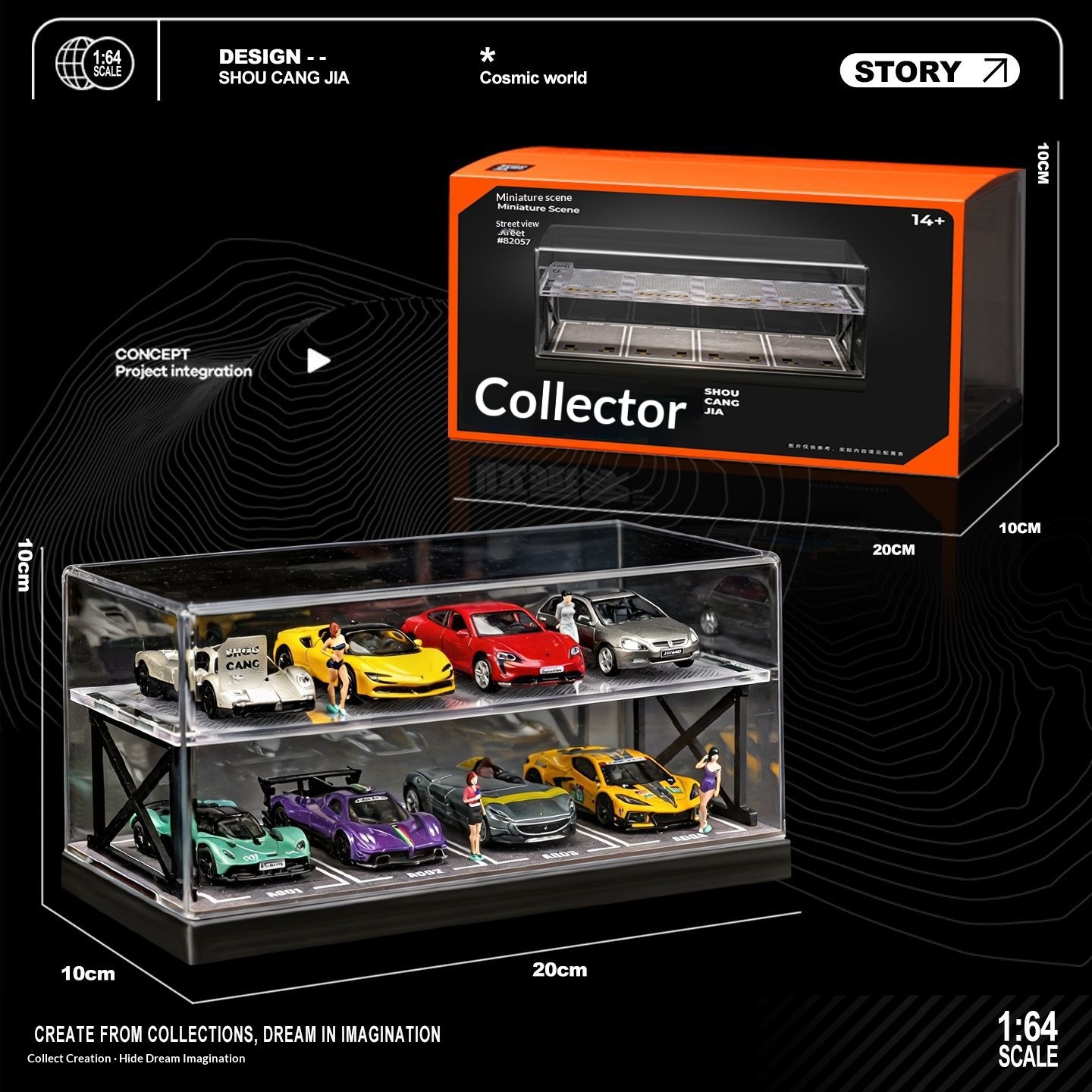 Diorama Garasi Parkir Dua Lant - Model Kit Diorama ulasan dan harga
