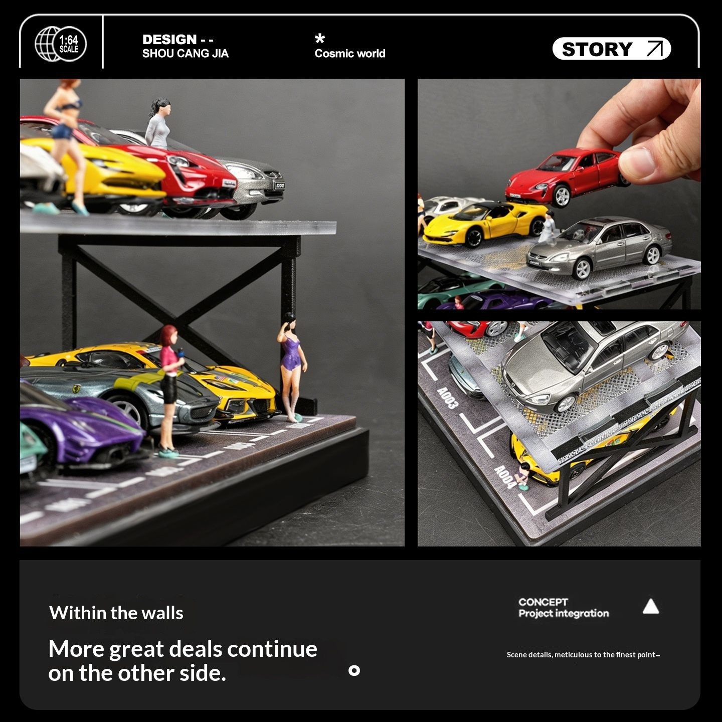 Diorama Garasi Parkir Dua Lant - Model Kit Diorama ulasan dan harga
