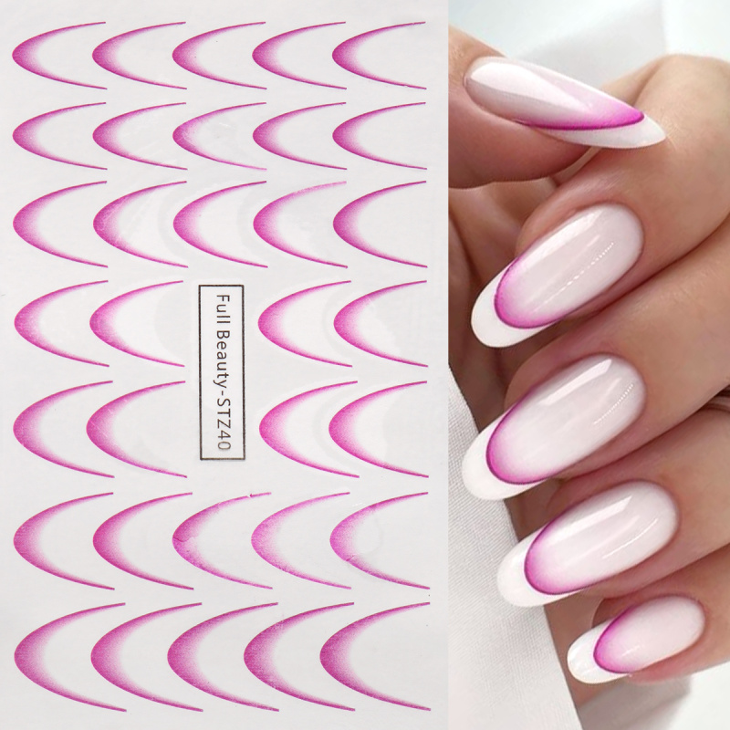 8 buah gradien seni kuku Peran - Waterslide Decal Paper ulasan dan harga