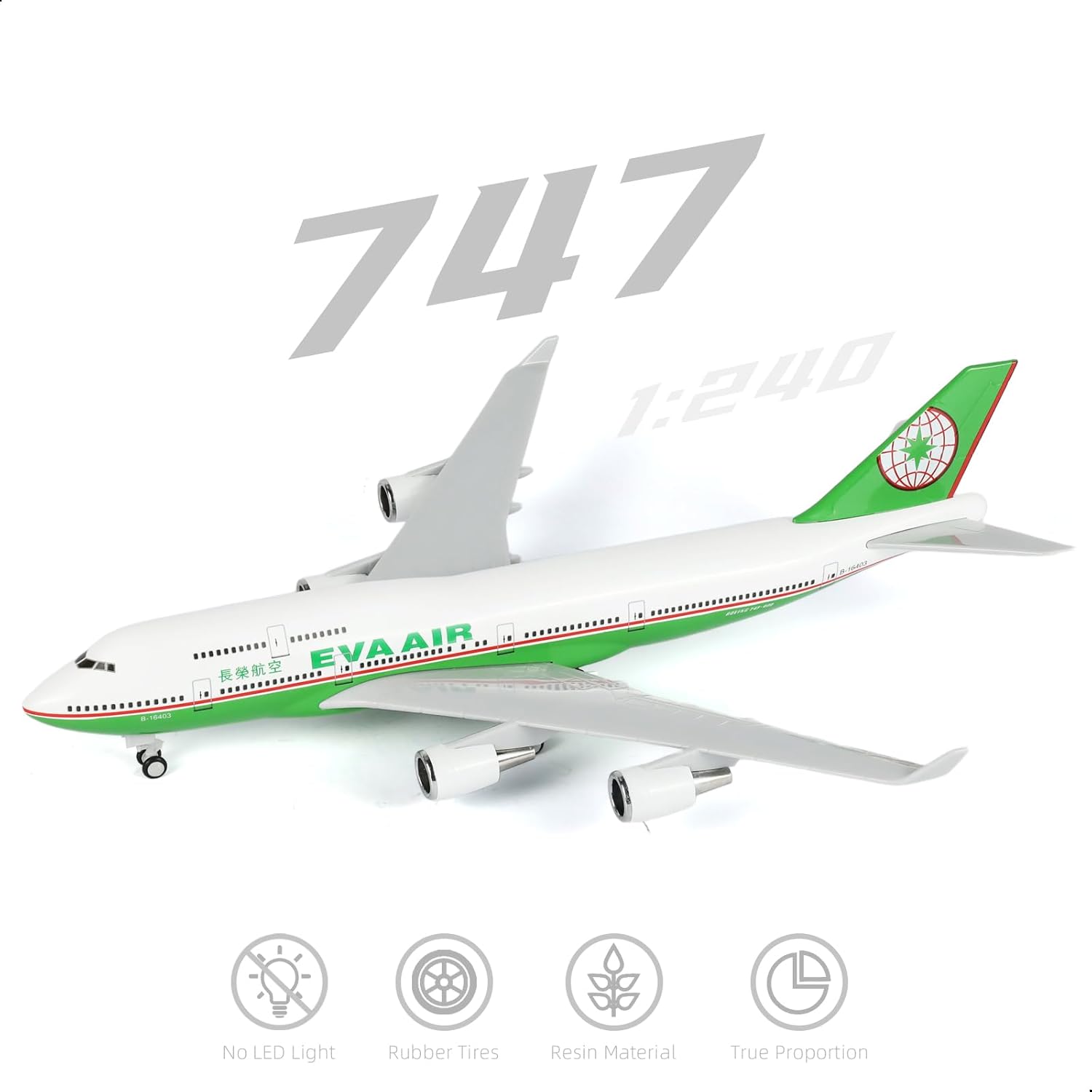 Kit Model Pesawat EVA Air 747  - Model Kit Eva ulasan dan harga