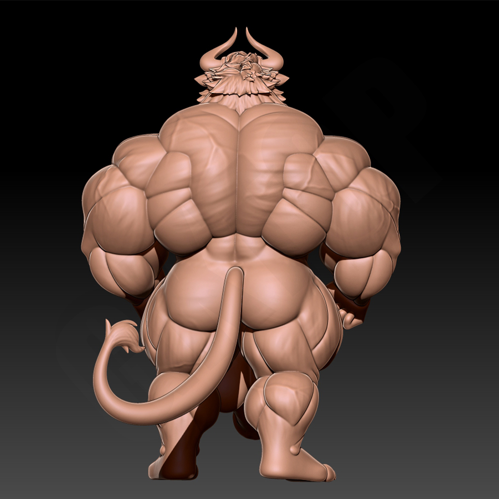 Hunky Fitness Muscle Bull 1/24 - Model Kit Diorama ulasan dan harga