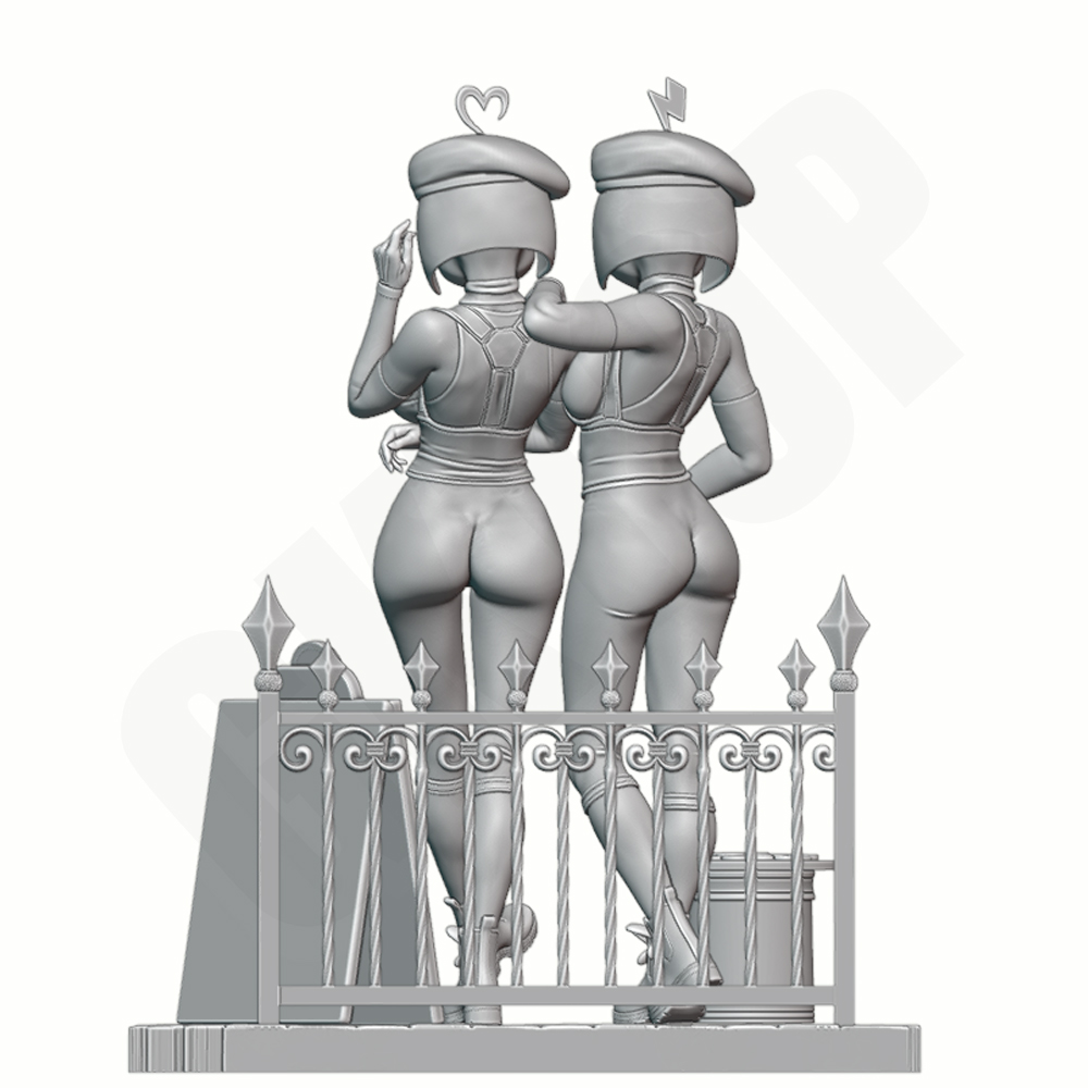 Twin Beauties 1/24 Skala Resin - Model Kit Diorama ulasan dan harga