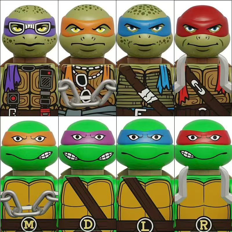 4PCS 8PCS Figur Aksi Mini Ninj - Model Kit Ninja ulasan dan harga