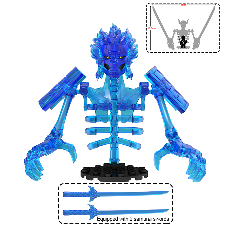 Set Blok Bangunan Figur Aksi A - Model Kit Ninja ulasan dan harga