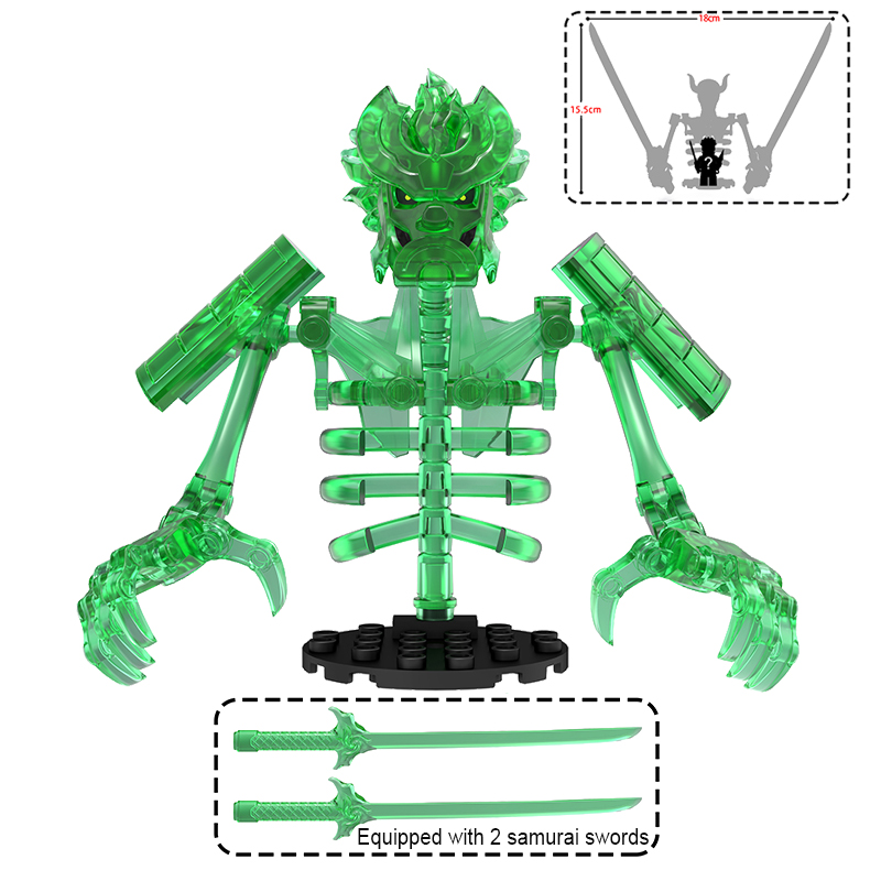 Set Blok Bangunan Figur Aksi A - Model Kit Ninja ulasan dan harga