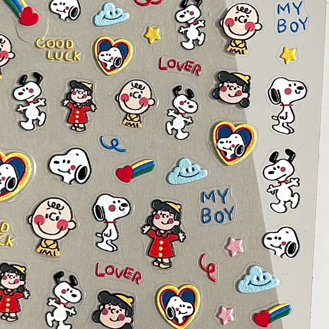 Stiker Relief 3D Embos Snoopy  - Waterslide Decal Paper ulasan dan harga